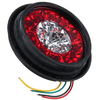 2 Pcs 24 V 16 LEDs Clignotants De Voiture Lumières Darrêt De Frein Feux Arrière Étanche Rond Pour Camion Remorque C