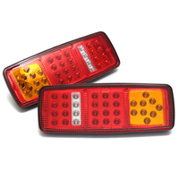 2 Pcs 33 LED Arrière Feux Arrière Stop Frein Inverse Clignotants Clignotants Lampes Étanche Remorque Camion Bus Van 12 V