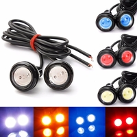 2 PCS 3W LED Eagle Oeil Feux Daytime Running DRL Ampoule Sauvegarde Lampe de Recul 12V Blanc Pour Voiture Moteur