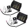 2 pcs 4 RANG 4 pouces 3030 12 LED Lampe de Travail 36 W 2880LM Projecteur Faisceau Brouillard Lampe 6000 K