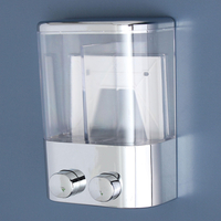 2 pcs 400 ml Wall Mount Push Type Liquide Shampooing Distributeur de Savon Douche Gel Conteneur Salle De Bains Maison Cu