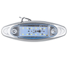 2 Pcs Blanc 24 V LED Marqueur Latéral Flash Strobe Lampe Davertissement Durgence Pour Bateau Voiture Camion Re