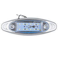 2 Pcs Blanc 24 V LED Marqueur Latéral Flash Strobe Lampe Davertissement Durgence Pour Bateau Voiture Camion Re