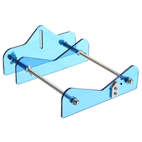 2 Pcs Bleu Porte-Gobelet En Verre Coupe-Bouteille Acrylique Réglable Machine Pour Bouteilles De Vin / Bière DIY Bouteill