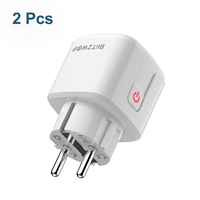 [2 Pcs] BlitzWolf® BW-SHP15 Zigbee 3.0 16A 3680W Smart Plug Prise de courant sans fil EU Plug APP Télécommande/Commande