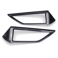 2 PCS Couverture De Voiture Garniture Autocollants Fibre Moyen Sortie Dair Vent Pour Subaru Forester 2019