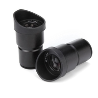 2 Pcs DM-WF006-T WF10X Microscope Lentille Oculaire Large -Angle Oculaire Réglable Microscope Stéréo