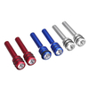 2 Pcs En Aluminium Diamant Stype Voiture Véhicule Auto Intérieur Porte Bouton De Verrouillage Tirez Broches Couverture U