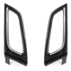2 Pcs En Fiber De Carbone AC Conditionneur Vent Air Vent Sortie Outlet Garniture Intérieur Voiture Moulage Couverture Po