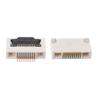 2 PCS FPC Pas de 0.5mm H2.55 10P Connecteur de Fil Terminal Flip Bas Buttom Pour FPV Moniteur Lunettes