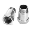 2 pcs M18 x 1.5 Adaptateur de tuyau de test de capteur doxygène Extension Extension Spacer Bung
