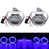 2 Pcs Mini Voiture LED Projecteur Phares Halo Anneau Angel Eye Lumières LHD Bi-Xénon HID Lampes 3000LM 3 Pouce 12 V 35 W
