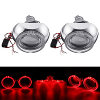 2 Pcs Mini Voiture LED Projecteur Phares Halo Anneau Angel Eye Lumières RHD Bi-Xénon HID Lampes 3000LM 3 Pouce 12 V 35 W