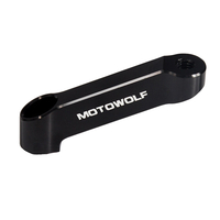2 pcs Miroirs Riser Extender Adaptateur En Aluminium 10mm Filetage Dans Le Sens Horaire Moto Vélo Universel