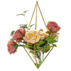 2 PCS Mur-Monté En Fer Forgé Géométrique Air Fleur Plante Stand Décor Doré