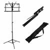 2 PCS pliable en alliage daluminium guitare Stand Holder feuille de musique trépied support hauteur réglable avec s