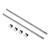 2 pcs SBR20 1200mm axe linéaire de guidage de glissière de rail avec 4pcs SBR20UU bloc de roulement