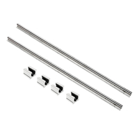 2 pcs SBR20 1200mm axe linéaire de guidage de glissière de rail avec 4pcs SBR20UU bloc de roulement