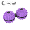 2 pcs Siamois Boules de Massage 35.6mm ABS Yoga Palm Rotation Decompression Tool pour Deep Tissue Massage