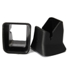 2 pcs siège de sécurité auto pour enfant interface isofix boucle guide fixe rainure 4x5x5cm noir