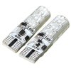 2 PCS T10 RVB 6SMD LED Lumières de marqueur de côté de voiture Dome Lampes de lecture Ampoule avec télécommande