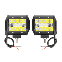 2 PCS Tri Rangée 4 Pouces 60 W LED Barres Lumineuses de Travail Combo Faisceau Conduite Feu De Brouillard Blanc Pur 6000