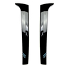 2 Pcs Voiture Arrière Fenêtre Spoiler Aile Canard Splitter Brillant Noir Pour VW Touareg 2011-2017