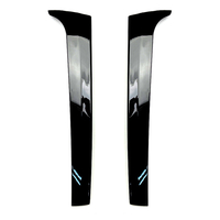 2 Pcs Voiture Arrière Fenêtre Spoiler Aile Canard Splitter Brillant Noir Pour VW Touareg 2011-2017