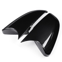 2 Pcs Voiture En Fiber De Carbone Style Vue Arrière Côté Miroir Garniture Couverture Capuchons Pour Honda Civic 2016-18