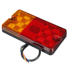 2 pièces 10 LED feux arrière ambre rouge clignotant de frein pour remorque camion caravane