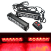 2 pièces 12 V 6 LED lampe stroboscopique voiture camion avertissement clignotant barre de calandre durgence