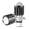 2 pièces 12 V-80 V 12 W 1200LM moto H4 LED ampoule de phare Super lumineux Moto lentille phare Hi / Lo faisceau double c