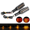 2 pièces 12 V moto LED clignotant eau qui coule DRL lumières clignotant clignotant