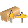 2 pièces 12mm 1/2 pouce tige accoudoir moulin main courante routeur bits ensemble ondulé flûte tenon fraise pour bois co