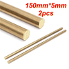 2 pièces 150 mm x 5 mm en laiton tige de quincaillerie solide tiges rondes