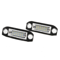 2 pièces 18LED plaque dimmatriculation lampe ampoule sans erreur pour Volvo S40 S60 S80 V50 XC70