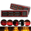 2 pièces 24 V coulant 112-142 LED feu arrière clignotant frein feu davertissement de recul pour remorque camion cam