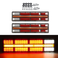 2 pièces 24 V LED feu arrière clignotant en cours dexécution frein lampe de direction étanche antichoc anti-poussiè