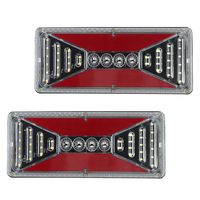 2 pièces 24 V LED feu arrière qui coule clignotant de frein lampe de marche arrière pour camion remorque camion