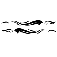 2 pièces 2.5 M côté corps graphique autocollant autocollants pour camping-car camping-car RV caravane camion bateau
