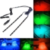 2 pièces 30CM 5050 SMD étanche RGB LED bande lumineuse avec mini contrôleur DC + chargeur de voiture DC12V