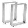 2 pièces 40 * 29 cm table à manger basse jambes fer nu industriel métal ordinateur portable bureau base en acier pieds m