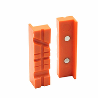 2 pièces 4, 5 pouces 6 pouces TPU magnétique Soft mâchoires de tampon en caoutchouc pour étau en métal Long Pad banc Vice