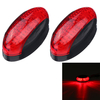 2 pièces 4LED 12 V-24 V indicateur de gabarit latéral lampe de dégagement pour camion remorque camion