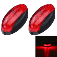 2 pièces 4LED 12 V-24 V indicateur de gabarit latéral lampe de dégagement pour camion remorque camion