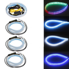 2 pièces 60 cm voiture LED bande de guidage de lumière Ultra-mince lumière de jour lumière courante ceinture deau t