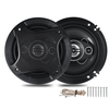 2 pièces 6.5 `` 400W 3 voies haut-parleur de voiture HIFI Subwoofer stéréo musique haut-parleurs coaxiaux