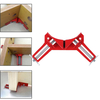 2 pièces 90 degrés angle droit cadre photo coin pince support bois Kit main rouge