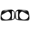 2 pièces ABS couvercle de lampe de phare avant bordures de garniture pour Suzuki Jimny 2007-2015 noir