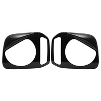 2 pièces ABS couvercle de lampe de phare avant bordures de garniture pour Suzuki Jimny 2007-2015 noir